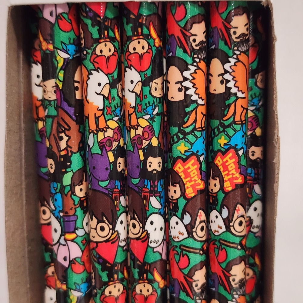 Harry Potter Chibiโ Character Wood Pencils Warner Bros Wizarding World Set 2021